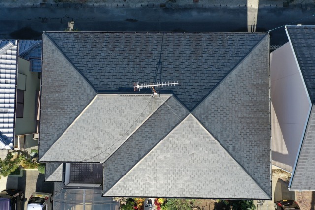 屋根の空撮状況